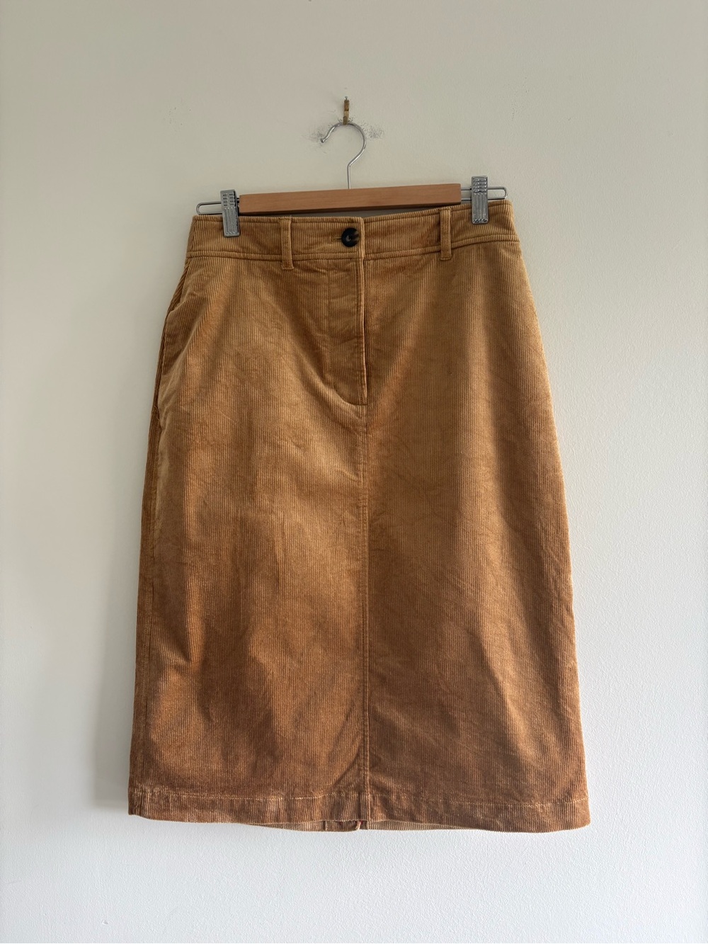 NWT Boden Margot Corduroy Midi Skirt in Camel size 6